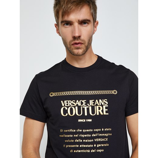 T-shirt męski Versace Jeans w stylu młodzieżowym 