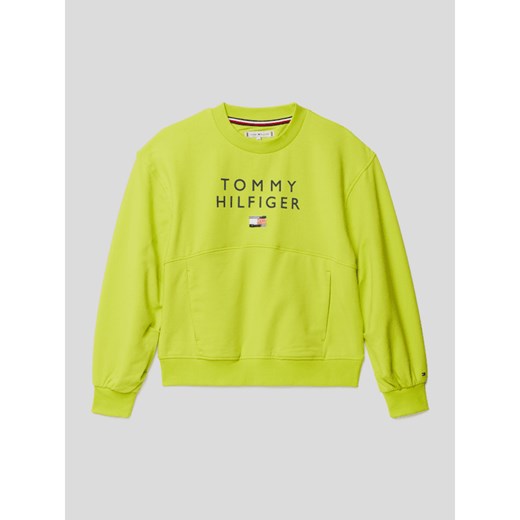 Bluza dziewczęca Tommy Hilfiger z elastanu
