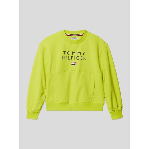 Bluza dziewczęca Tommy Hilfiger z elastanu 