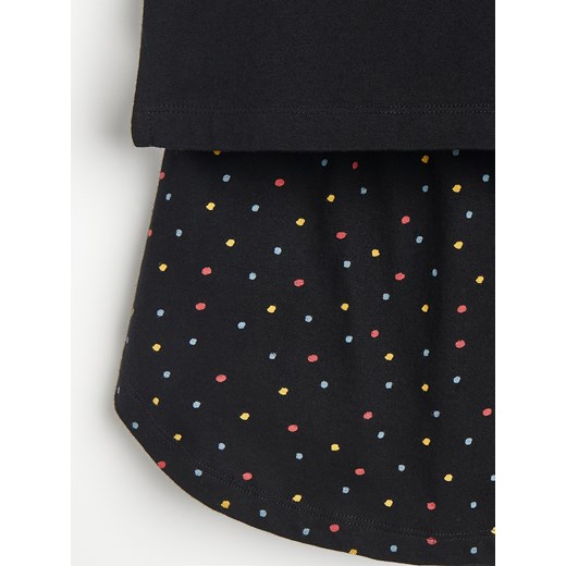 Reserved - Dwuczęściowa piżama z bawełny organicznej Friends - Czarny Reserved XS Reserved