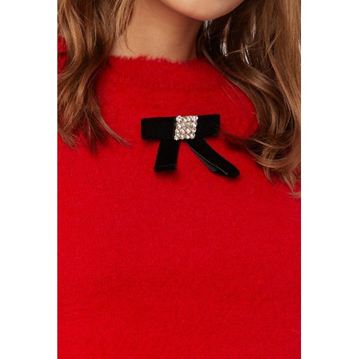 Sweter damski z kokardką S MONNARI