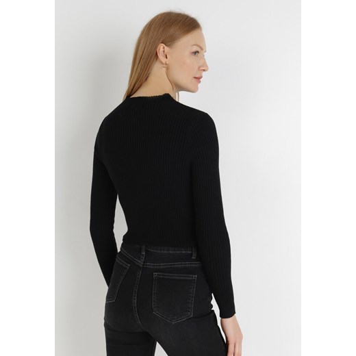 Sweter damski czarny Born2be klasyczny