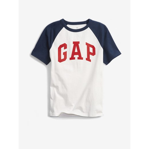 GAP Logo Koszulka dziecięce Niebieski Biały Gap L wyprzedaż BIBLOO