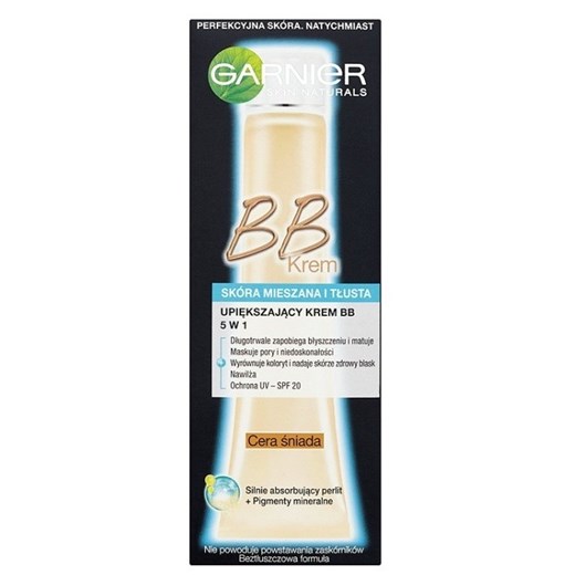 Garnier Skin Naturals Oil Free Medium - krem BB do twarzy 40ml 50 ml SuperPharm.pl