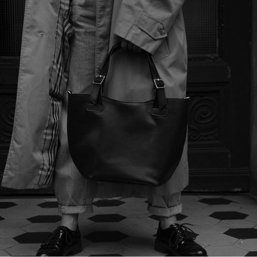 Shopper bag Adorea duża na ramię skórzana elegancka 