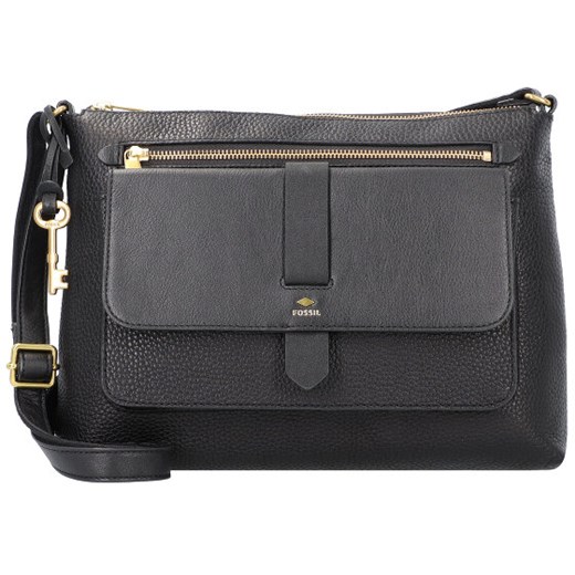 Fossil Kinley Torebka na ramię skórzana 30 cm black Fossil 30cm x 6cm x 22cm Bagaze okazja