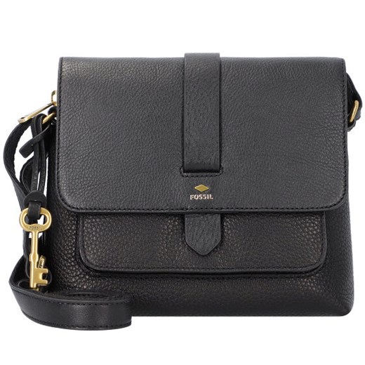Fossil Kinley Torba na ramię skórzane 21 cm black Fossil 21cm x 6cm x 18cm wyprzedaż Bagaze
