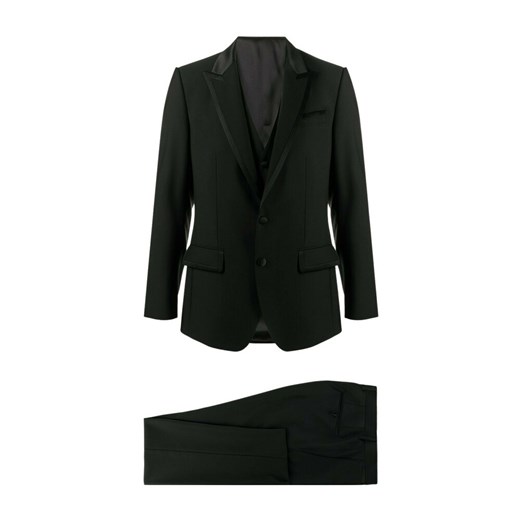 Dolce & Gabbana, Two-piece single-breasted tuxedo suit Czarny, male, rozmiary: 50 IT Dolce & Gabbana 50 IT showroom.pl okazyjna cena