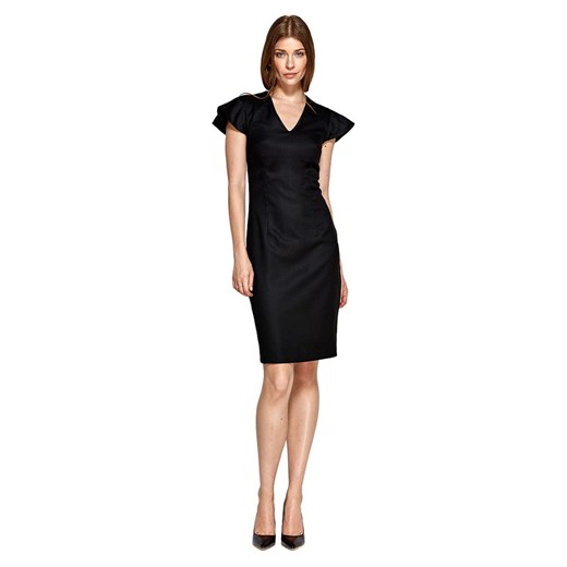 Colett, Sukienka z oryginalnymi rękawami Czarny, female, rozmiary: XL - 42,L - 40,S - 36,2XL - 44 Colett S - 36 showroom.pl wyprzedaż