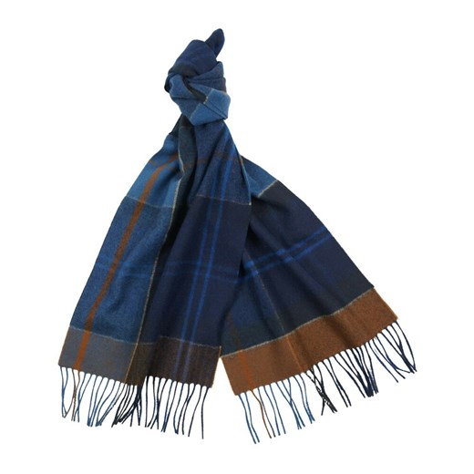 Barbour, Inverness Tartan scarf Niebieski, male, rozmiary: One size Barbour ONESIZE showroom.pl
