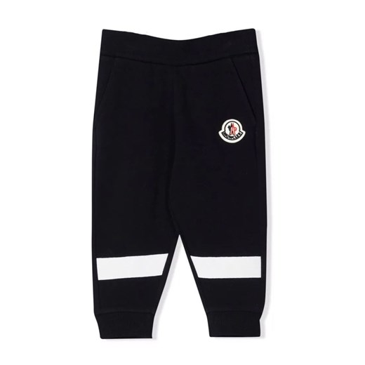 Moncler, Logo Patch Sweatpants Niebieski, male, rozmiary: 3y,9-12m,12-18m,18-24m,2y Moncler 18-24m showroom.pl