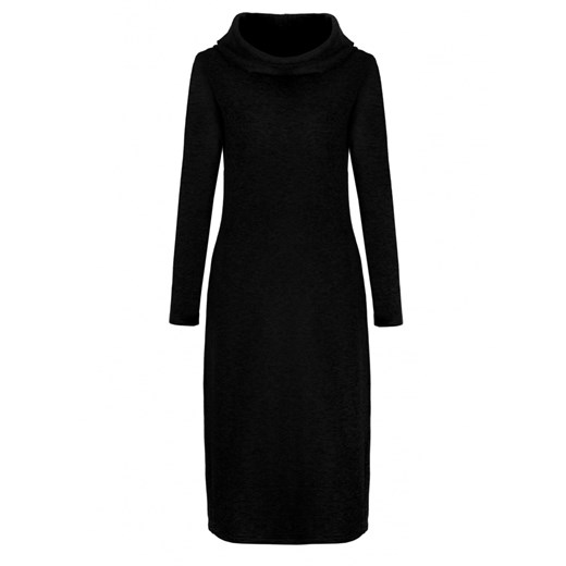 Nife, ołówkowa dzianinowa sukienka z golfem Czarny, female, rozmiary: S - 36,XL - 42 Nife XL - 42 okazyjna cena showroom.pl