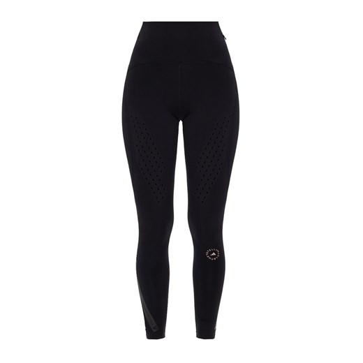 Adidas by Stella McCartney, Ażurowe legginsy z logo Czarny, female, rozmiary: S,XS,L,M L showroom.pl promocja