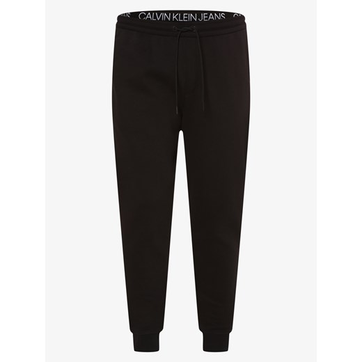 Calvin Klein Jeans - Spodnie dresowe męskie – duże rozmiary, czarny XXL vangraaf
