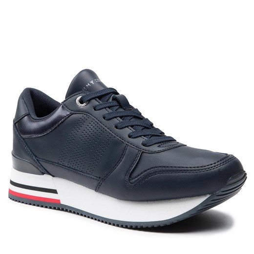 Sneakersy TOMMY HILFIGER - Corporate Active City Sneaker FW0FW05800 Desert Sky DW5 Tommy Hilfiger 41 wyprzedaż eobuwie.pl