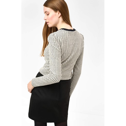 Żakardowa koszulka w pepitkę XXL orsay.com