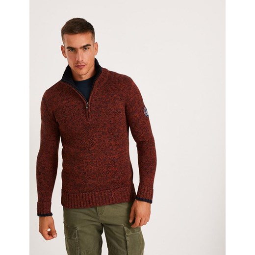 Sweter NESTER Rdzawy Melanż M Diverse XL Diverse