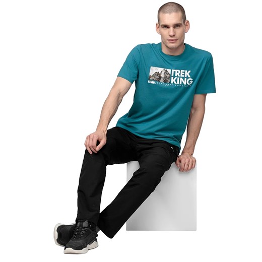 Koszulka T-shirt 4F TSM060 - morska zieleń (H4L21 TSM060-46S) M promocja Military.pl