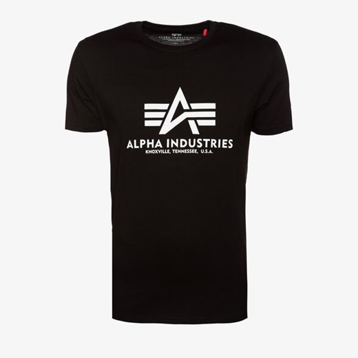 Alpha Industries t-shirt męski w stylu młodzieżowym czarny 
