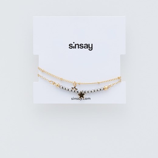 Sinsay - Bransoletki gwiazda - Złoty Sinsay Jeden rozmiar okazyjna cena Sinsay