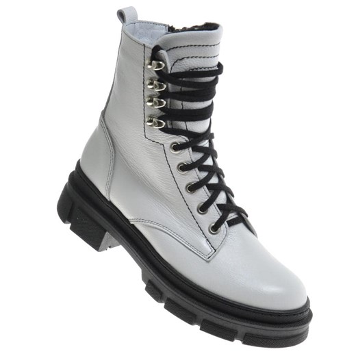 Workery damskie Pantofelek24 ze skóry 