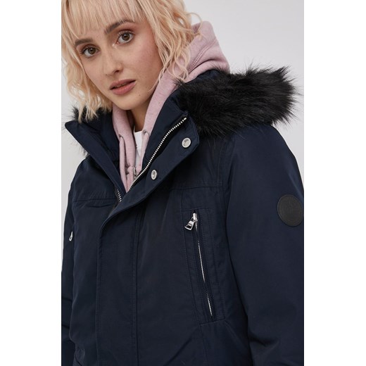 Kurtka damska Superdry casual z kapturem długa