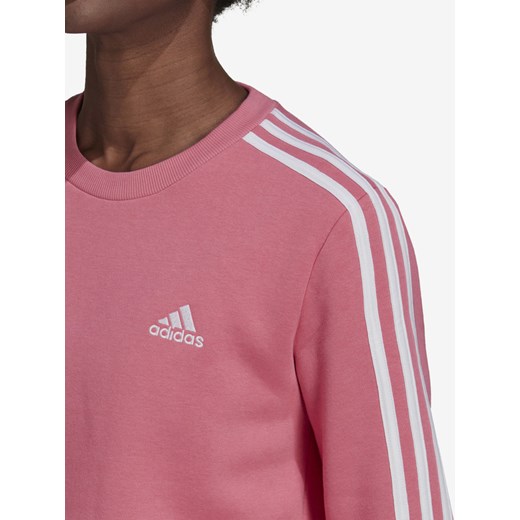 Bluza damska Adidas Performance w sportowym stylu bawełniana różowa 