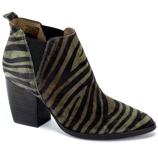 Botki Wonders M-4102 Zebrano Green Zielony Wonders 36 wyprzedaż multimoda.shop