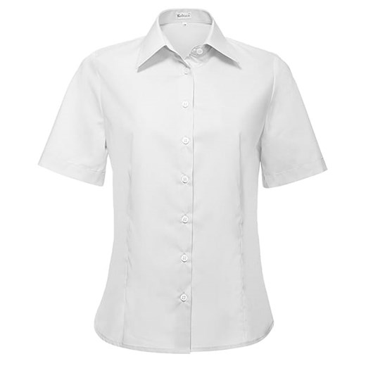 Bodara biała damska koszula z krótkim rękawem Bodara 40 okazja ATELIER-ONLINE