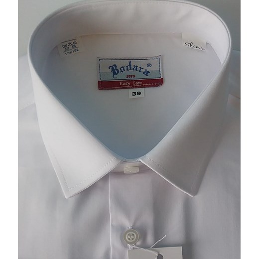 Bodara koszula biała SLIM 2w1 na spinki / guzik   z długim rękawem Bodara 44 wyprzedaż ATELIER-ONLINE