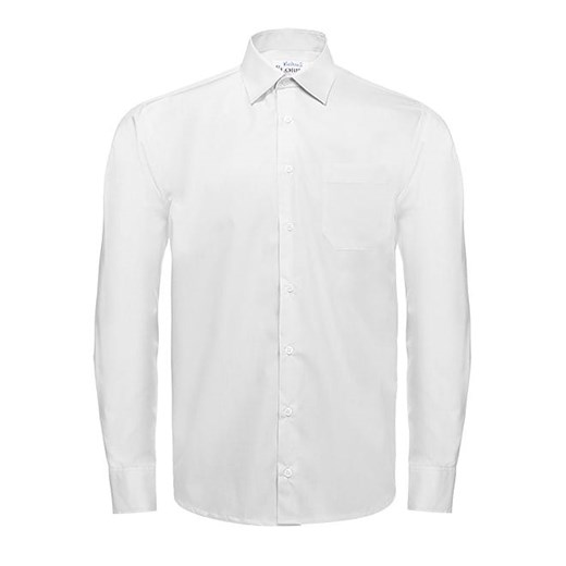 Bodara  biała koszula męska Regular  z długim rękawem ze sklepu ATELIER-ONLINE w kategorii Koszule męskie - zdjęcie 124181597