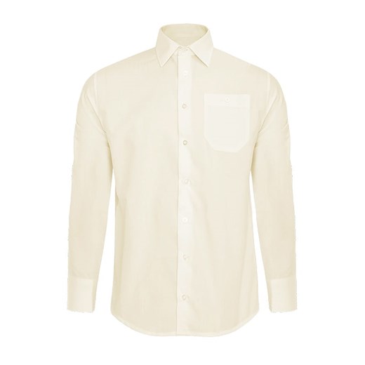 Bodara koszula męska ekri z długim rękawem regular ze sklepu ATELIER-ONLINE w kategorii Koszule męskie - zdjęcie 124181755
