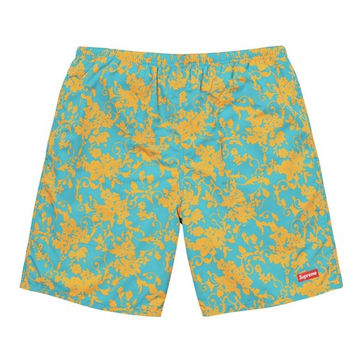 Supreme, Water Shorts Teal Floral Niebieski, male, rozmiary: S,XL,M Supreme XL promocyjna cena showroom.pl