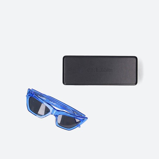 Okulary Carhartt WIP x Sun Buddies Grace Sunglasses I028340 DARK BLUE TRANSLUCENT/DARK GREY one size wyprzedaż sneakerstudio.pl