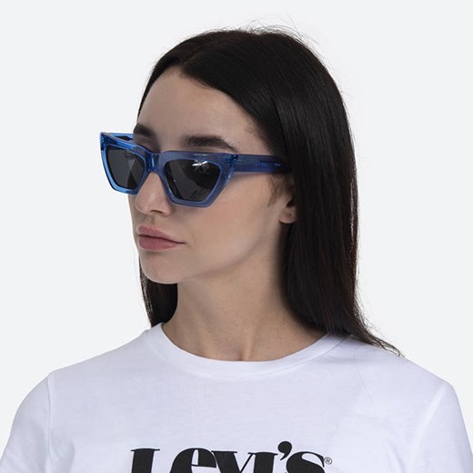 Okulary Carhartt WIP x Sun Buddies Grace Sunglasses I028340 DARK BLUE TRANSLUCENT/DARK GREY one size okazja sneakerstudio.pl