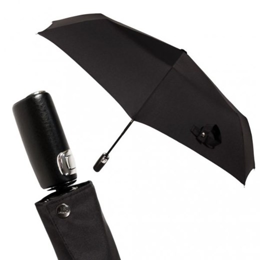 Komfort - parasol męski ze skórzaną rączką MP335 Parasol  Parasole MiaDora.pl