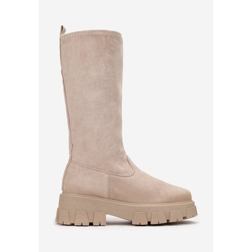 Beżowe Kozaki Kalathe Renee 37 renee.pl