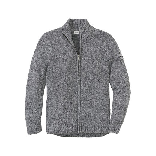 Sweter rozpinany z bawełny z recyklingu | bonprix 44/46 (S) bonprix