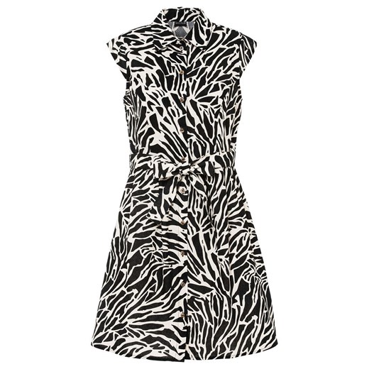 Sukienka koszulowa z lnu z nadrukiem | bonprix 48 promocja bonprix
