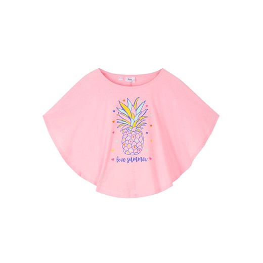 Shirt plażowy dziewczęcy z bawełny organicznej | bonprix 128/134 promocyjna cena bonprix