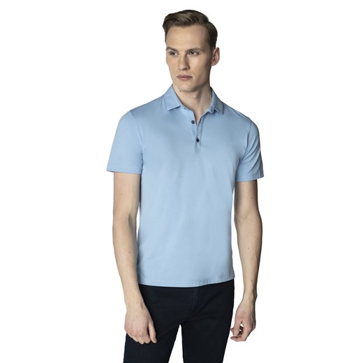 Błękitna koszulka Polo Arodo Recman Recman XL Eye For Fashion