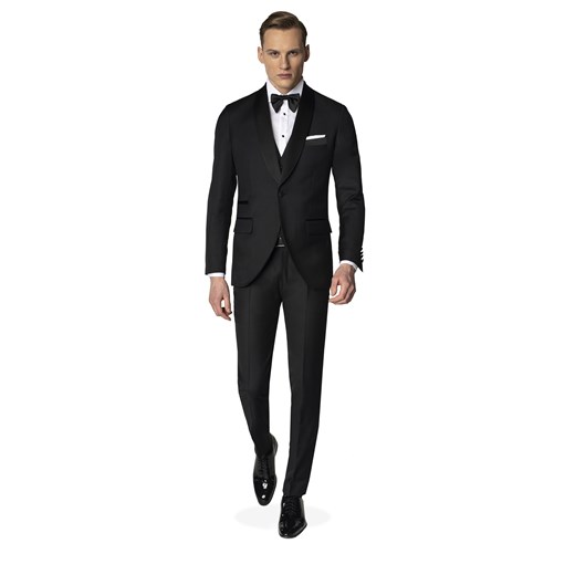 Elegancki czarny garnitur slim fit Winman GERWIN 315/A Recman 182/116/106 Eye For Fashion