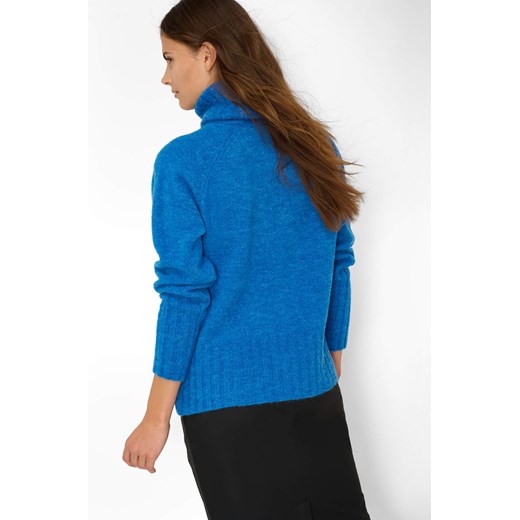 Sweter damski ORSAY niebieski z golfem 