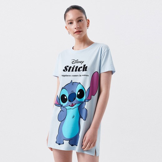 Cropp - Koszula nocna Lilo & Stitch - Niebieski Cropp M promocja Cropp