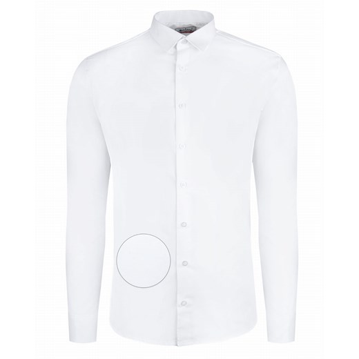 Bodara koszula biała SLIM 2w1 na spinki / guzik   z długim rękawem Bodara 39 okazja ATELIER-ONLINE