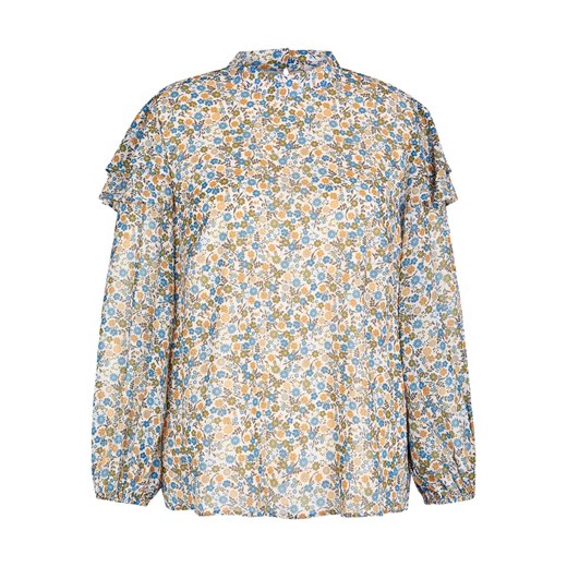 Bluzka w kolorze biało-błękitno-żółtym Rock Your Curves By Angelina K. 46 Limango Polska wyprzedaż