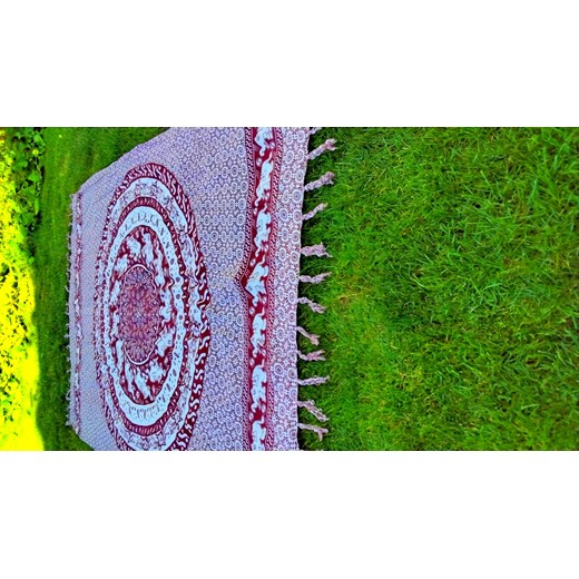 Sarong chusta szal pareo gobelin chusta na ścianę mandala bordowy słoń Balijskie Klimaty Balijskie Klimaty