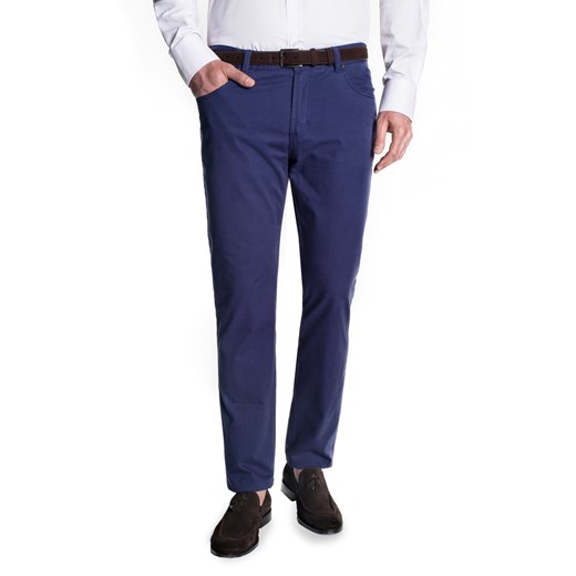 Spodnie męskie niebieskie Recman eleganckie 