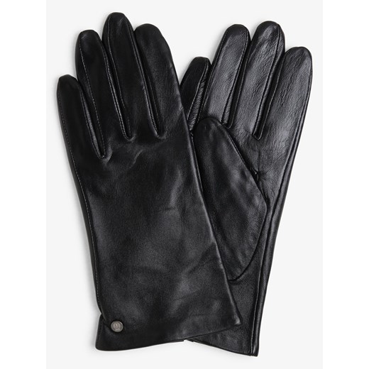 ROECKL Skórzane rękawiczki Kobiety skóra czarny jednolity ze sklepu vangraaf w kategorii Rękawiczki damskie - zdjęcie 124664949