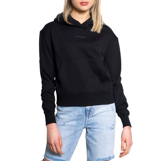 calvin klein jeans - Calvin Klein Jeans Sweter Kobieta - LOGO TRIM HOODIE L Italian Collection